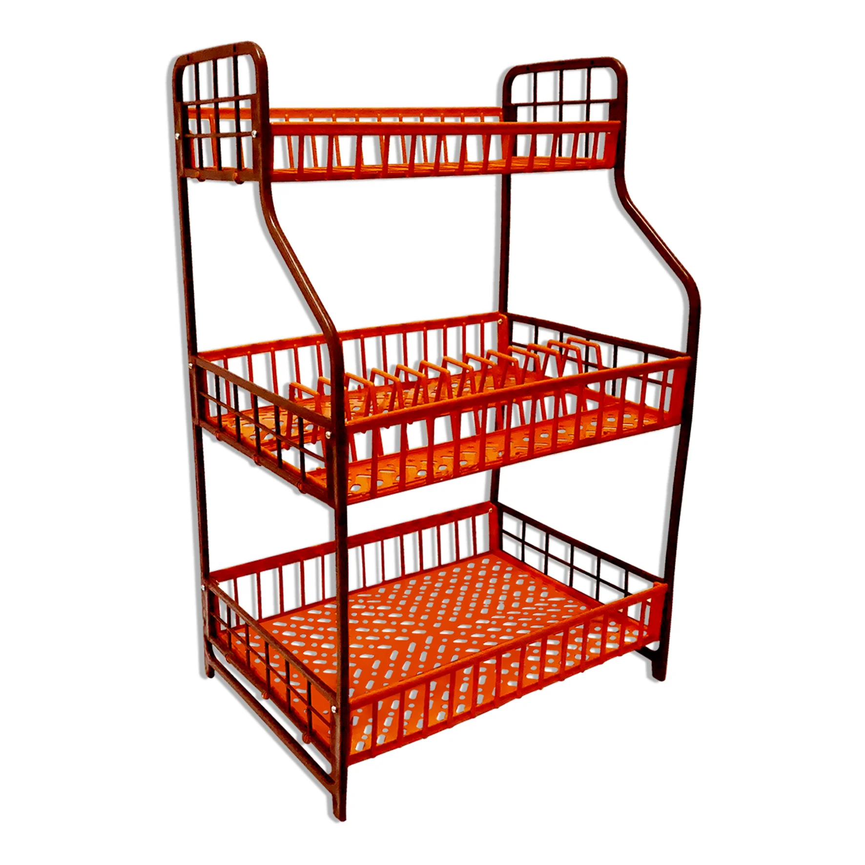 Rak Piring  Camelia Susun 3 Coklat