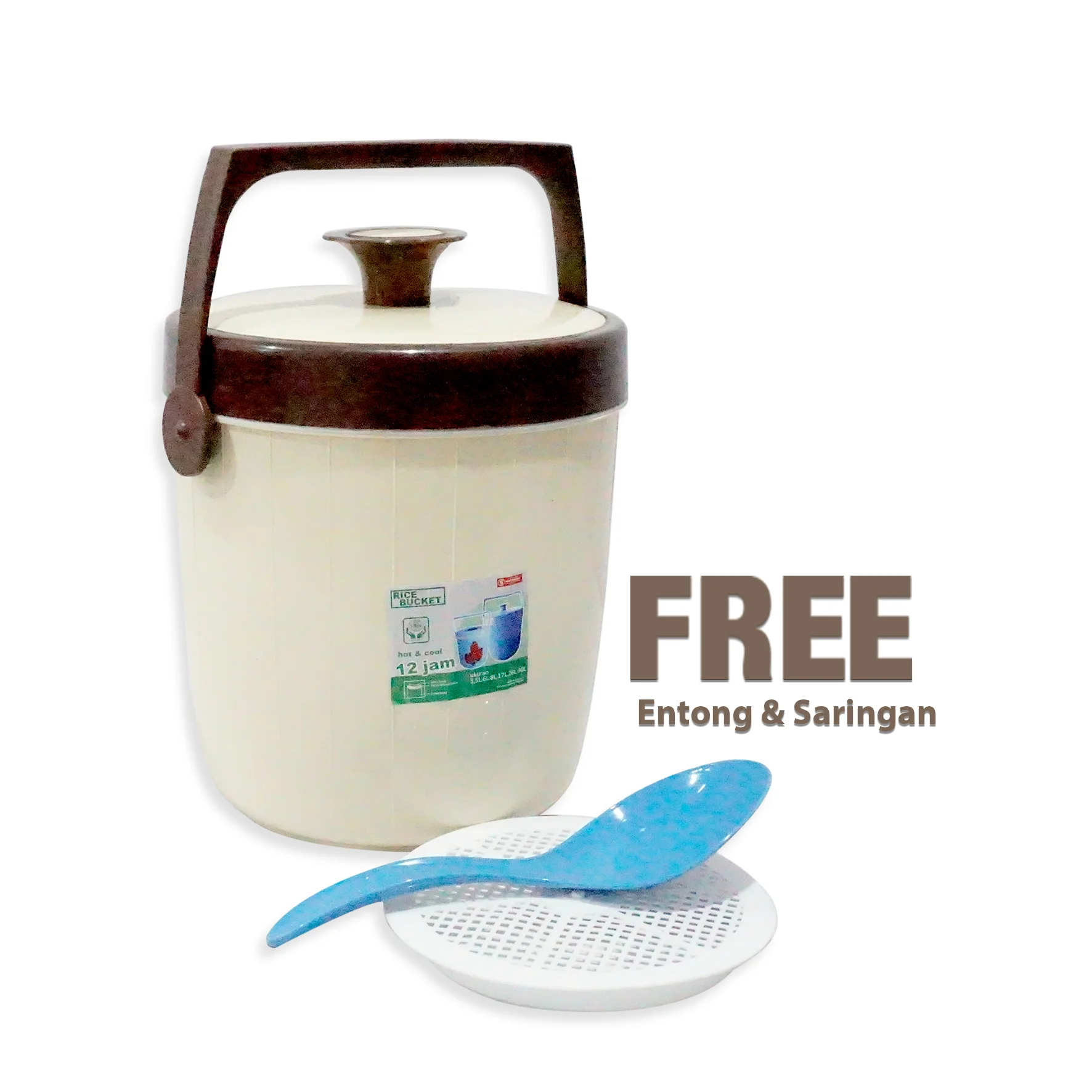 Ice / Rice Bucket USA Cream 6 Liter