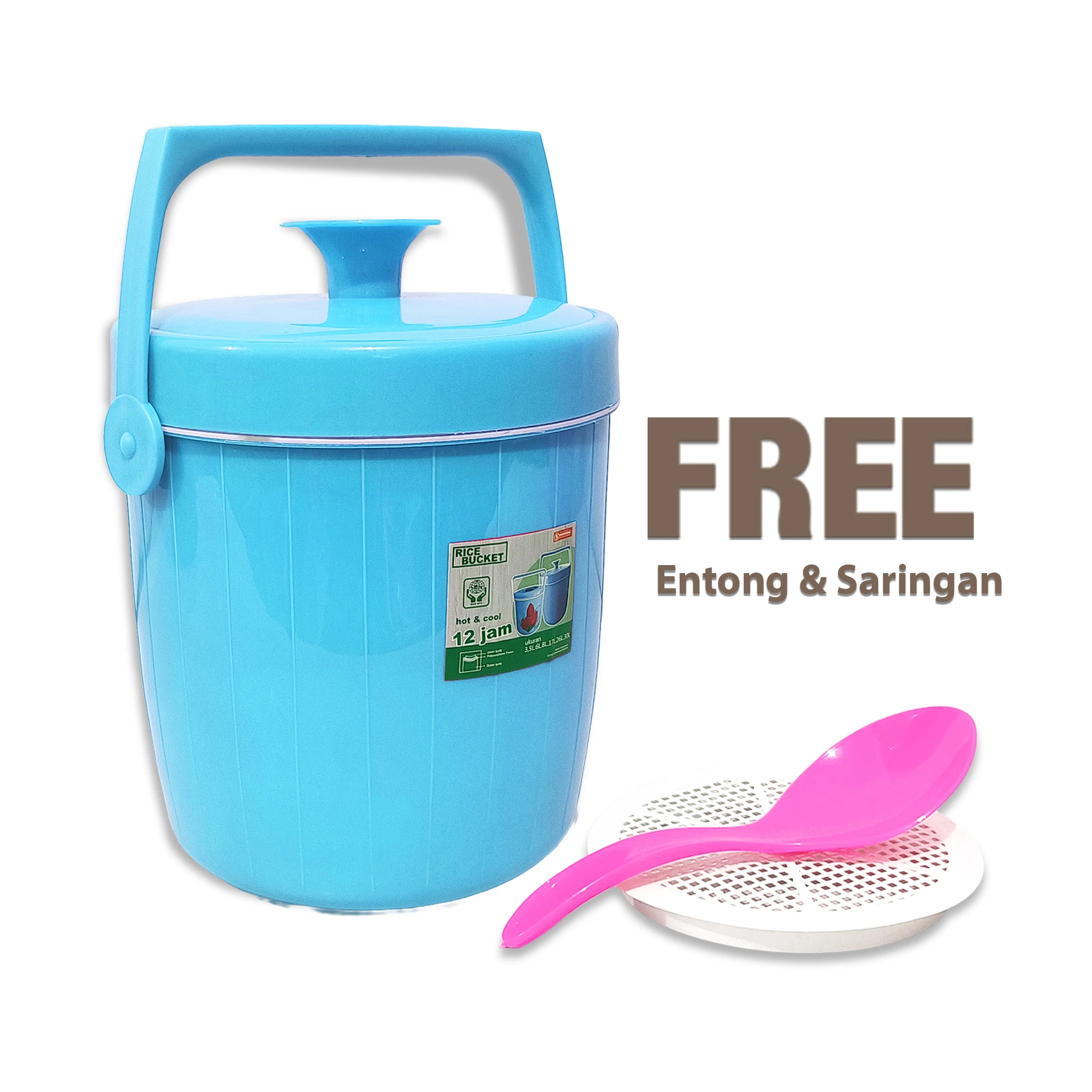 ICE / RICE Bucket USA Macaroon 6 Liter