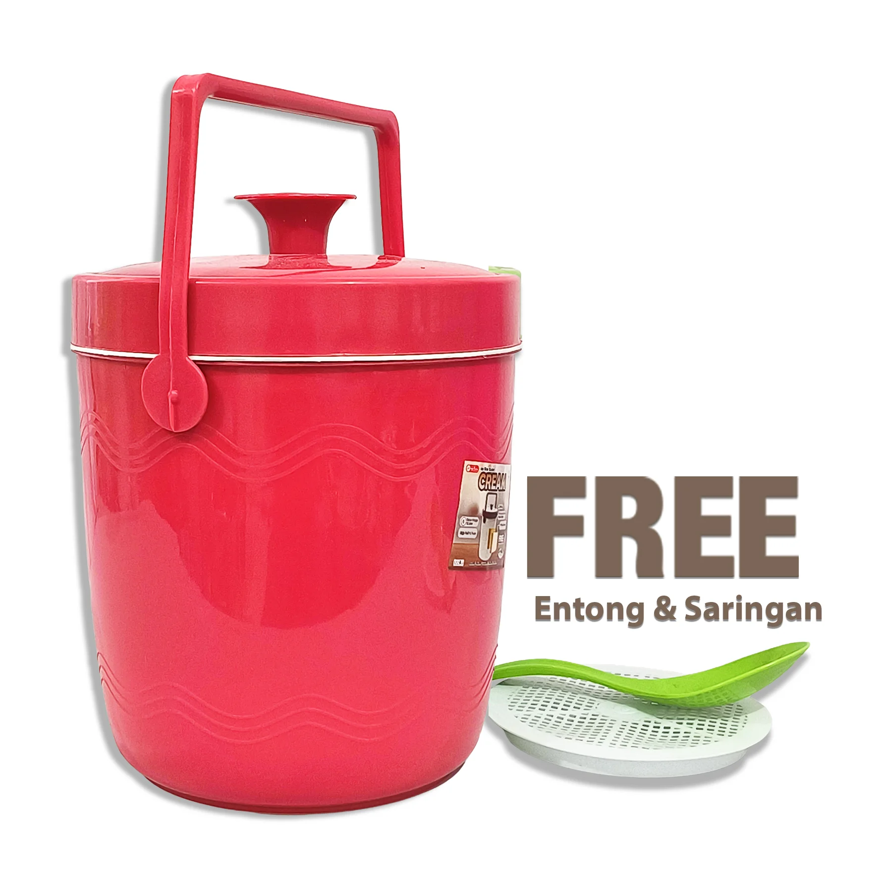 Ice/ Rice Bucket USA Macaroon 8 Liter