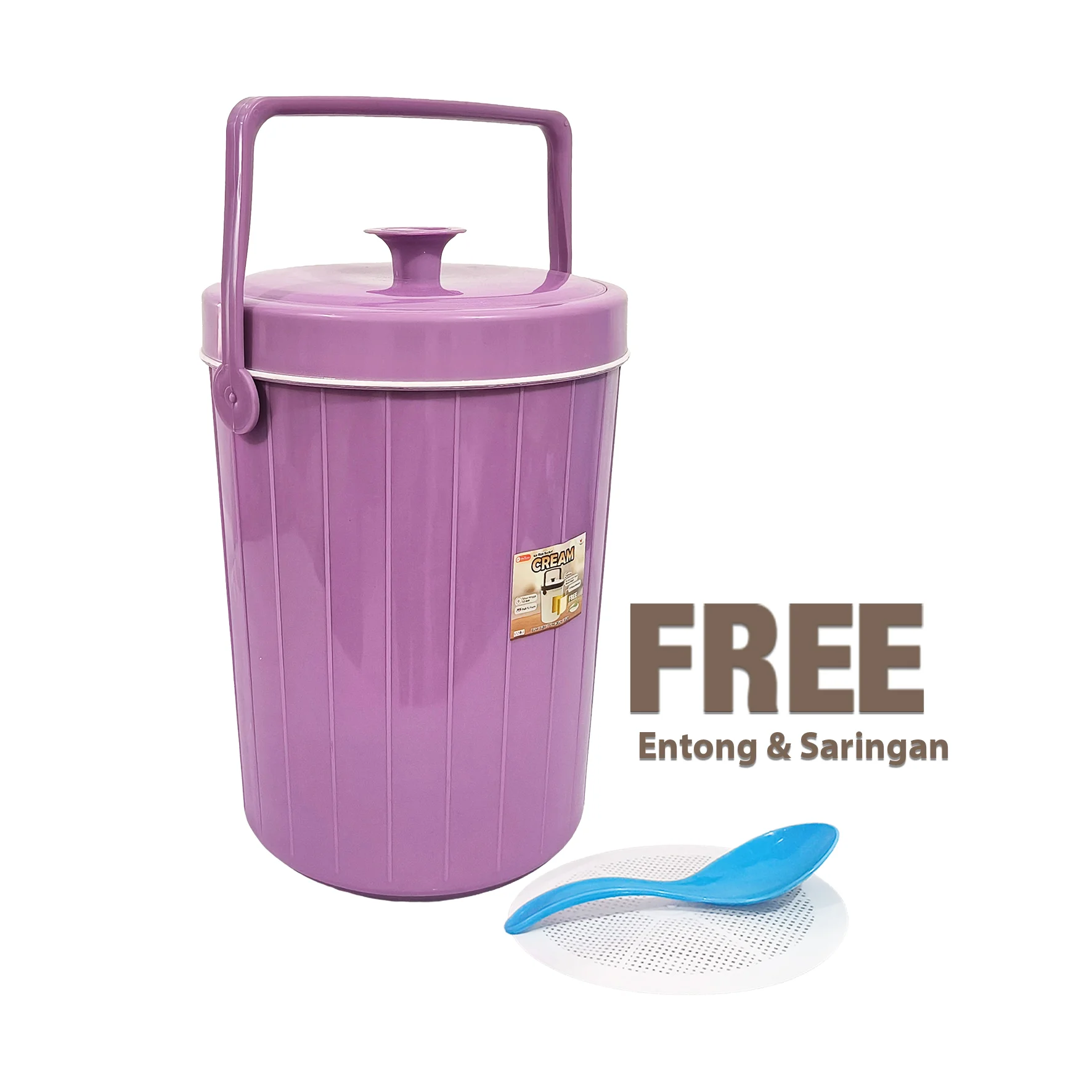 ICE / RICE Bucket USA Macaroon 17 Liter